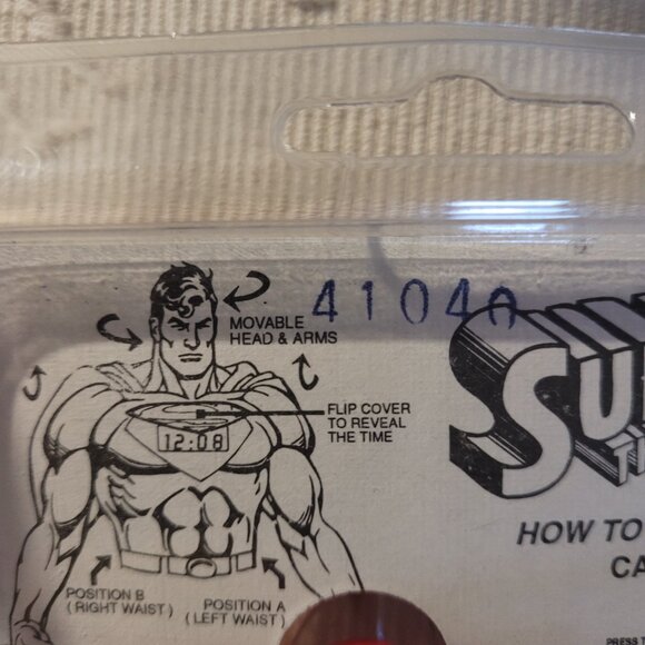 1991 Vintage Superman Digital Wrist Watch New - Picture 8 of 15